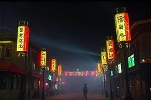 芦苇与铁轨剧照：夕阳下芦苇荡旁延伸的老铁轨